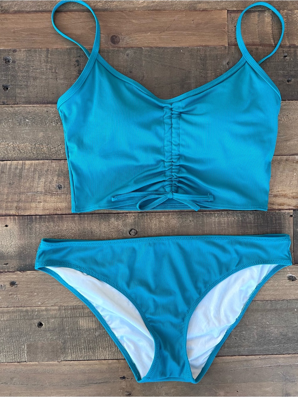Shade & Shore Ribbed Bikini Top & Bottoms